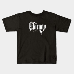 Chicago OG Style White Paint Kids T-Shirt